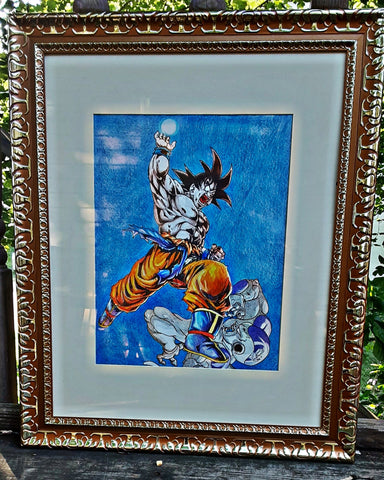 KAKARATO V FRIEZA DBZ Oil Drawing - @dcfinestone